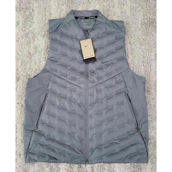 Nike Therma-FIT ADV Repel AeroLoft Men's Down Running Vest FB7542-084 NWT L-Tall - Picture 1 of 3